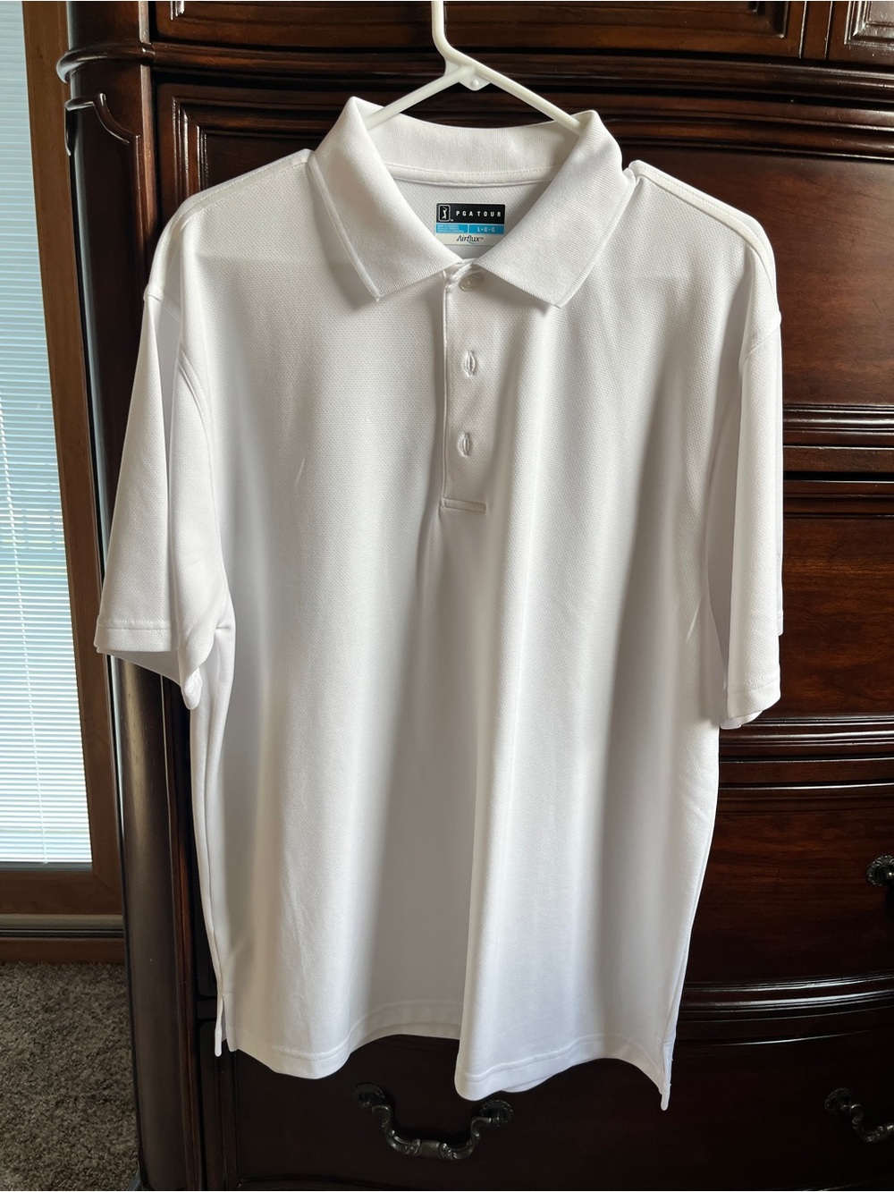 PGA Tour Men’s White Polo Shirt - Short Sleeve Performance